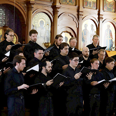 Male Orthodox choir performed at the Sydney Orthodox Cathedral