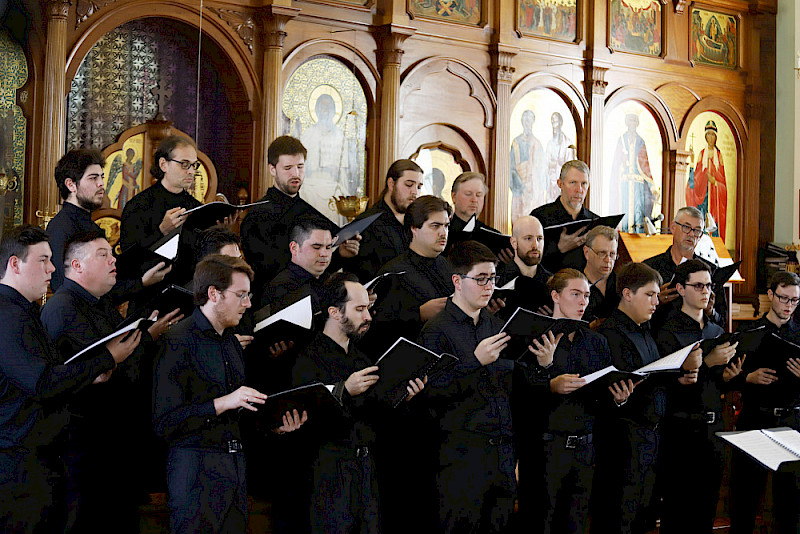 Male Orthodox choir performed at the Sydney Orthodox Cathedral