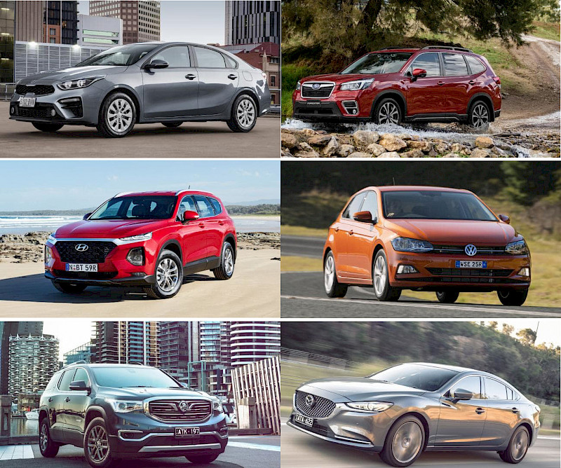 Ten cars claim the title of "Machine of the Year" in Australia