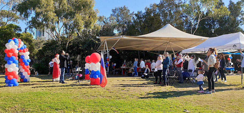 Picnic on the Day of Russia in Sydney