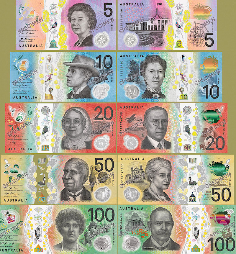 Australian heroes and money