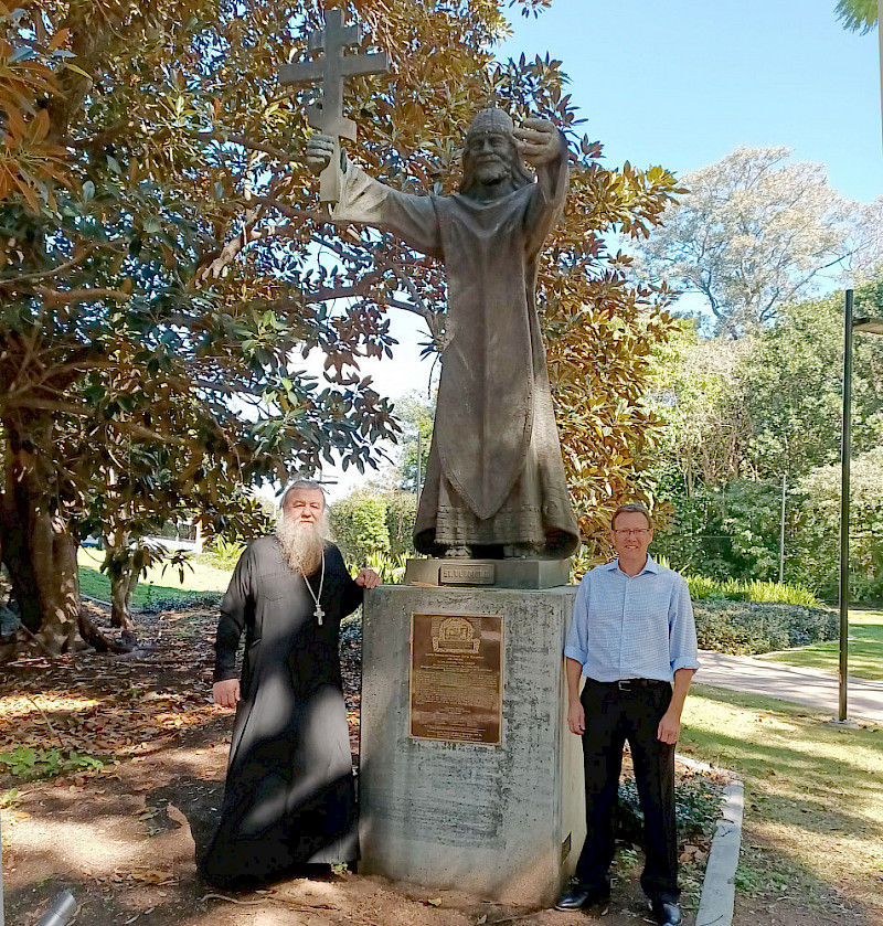 Meet us at the monument to St. Vladimir in Brisbane