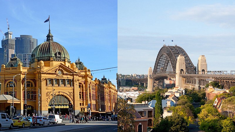 Sydney and Melbourne - rival cities